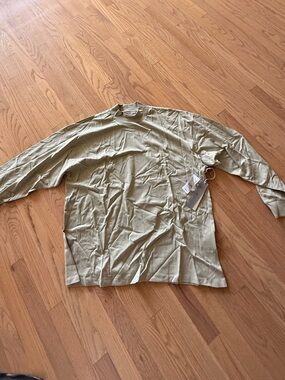 Fear of God Essentials Sea Foam Lightweight Crewneck Top in Sage Green